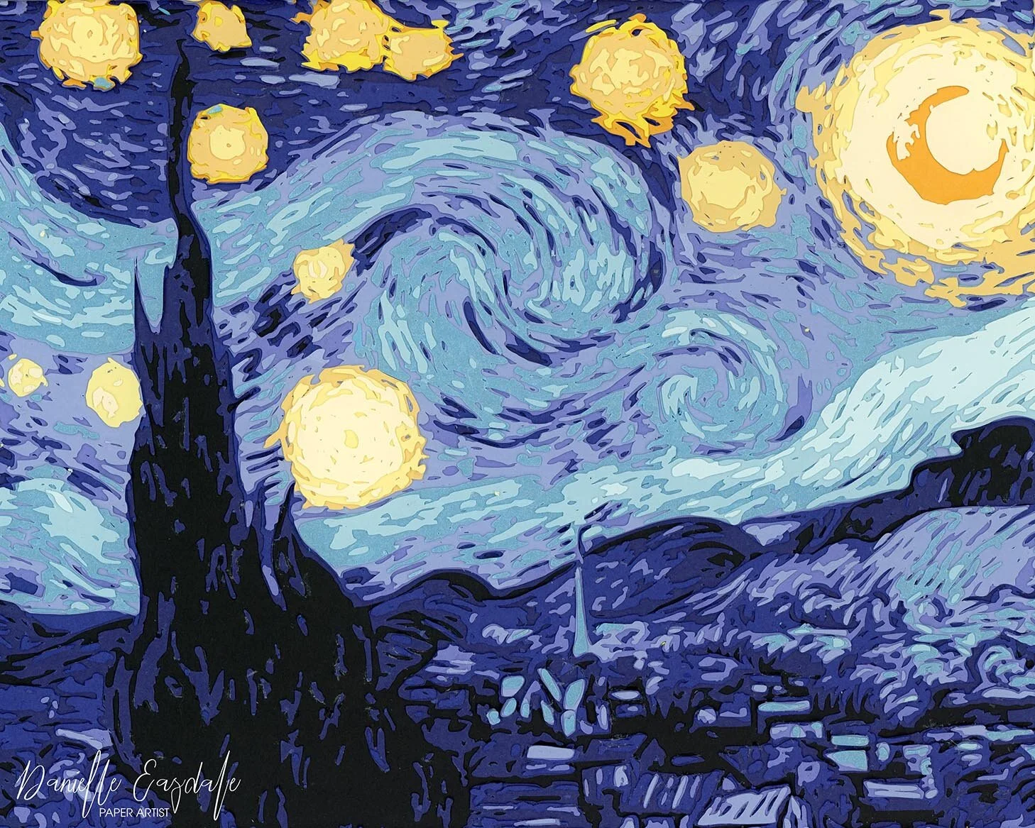 Danielle Easdale - Paper Artist — Fine Art Giclée Prints - Starry